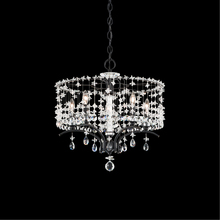  TC1018N-59R - Bella Rose 5 Light 120V Chandelier in Ferro Black with Radiance Crystal