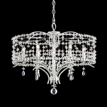  TC1024N-59H - Bella Rose 6 Light 120V Chandelier in Ferro Black with Heritage Handcut Crystal