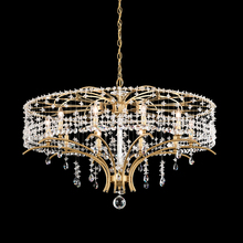  TC1036N-59R - Bella Rose 10 Light 120V Chandelier in Ferro Black with Radiance Crystal