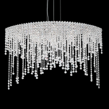  CH4812N-401O - Chantant 8 Light 120V Pendant in Polished Stainless Steel with Optic Crystal