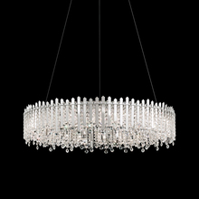  MX8349N-401O - Chatter 18 Light 120V Pendant in Polished Stainless Steel with Optic Crystal