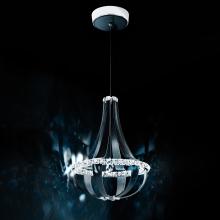  SCE110DN-LB1R - Crystal Empire LED 27IN 3000K 120V Pendant in Grizzly Black with Radiance Crystal