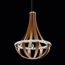  SCE120DN-LB1R - Crystal Empire LED 36IN 3000K 120V Pendant in Grizzly Black with Radiance Crystal