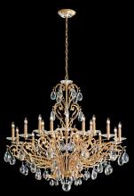  FE7018N-22H - Filigrae 18 Light 120V Chandelier in Heirloom Gold with Clear Heritage Handcut Crystal