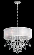  FE7066N-48H3 - Filigrae 6 Lights 110V Chandelier in Antique Silver with Clear Heritage Crystal