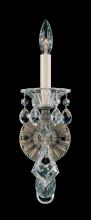  5000-48 - La Scala 1 Light 120V Wall Sconce in Antique Silver with Heritage Handcut Crystal