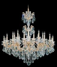  5013-48 - La Scala 24 Light 120V Chandelier in Antique Silver with Heritage Handcut Crystal