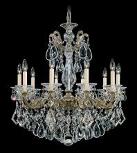  5074-76 - La Scala 10 Light 120V Chandelier in Heirloom Bronze with Clear Heritage Handcut Crystal