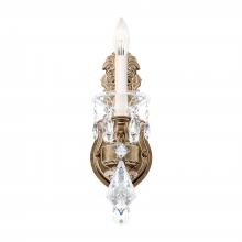  5069-48 - La Scala 1 Light 120V Wall Sconce in Antique Silver with Heritage Handcut Crystal