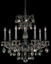  5677-23H - Milano 7 Light 120V Chandelier in Etruscan Gold with Heritage Handcut Crystal