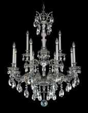  5683-23H - Milano 12 Light 120V Chandelier in Etruscan Gold with Heritage Handcut Crystal