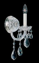 Schonbek 1870 6805-40H - Olde World 1 Light 120V Wall Sconce in Polished Silver with Heritage Handcut Crystal