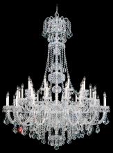 Schonbek 1870 6861-40H - Olde World 45 Light 120V Chandelier in Polished Silver with Heritage Handcut Crystal