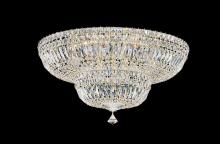  5895-40O - Petit Crystal Deluxe 13 Light 120V Semi-Flush Mount in Polished Silver with Optic Crystal