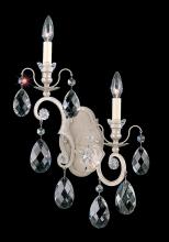  3757-51 - Renaissance 2 Light 120V Wall Sconce in Black with Heritage Handcut Crystal