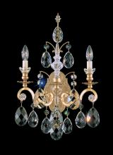  3761-48 - Renaissance 2 Light 120V Wall Sconce in Antique Silver with Heritage Handcut Crystal