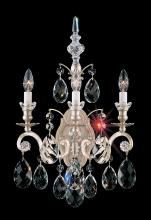  3762-76 - Renaissance 3 Light 120V Wall Sconce in Heirloom Bronze with Heritage Handcut Crystal