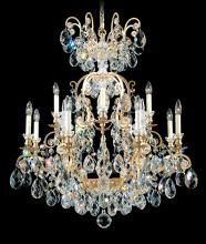  3772-76 - Renaissance 13 Light 120V Chandelier in Heirloom Bronze with Clear Heritage Handcut Crystal