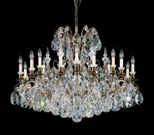  3792-51 - Renaissance 19 Light 120V Chandelier in Black with Heritage Handcut Crystal