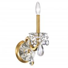  S8601N-22R - San Marco 1 Light 120V Wall Sconce in Heirloom Gold with Radiance Crystal