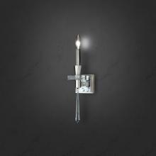  S9319-51OH - Amadeus 1 Light 120V Wall Sconce in Black with Optic Haze Quartz