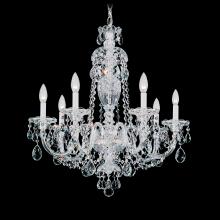  2995-40H - Sterling 7 Light 120V Chandelier in Polished Silver with Heritage Handcut Crystal