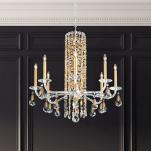  RS83081N-22H - Siena 8 Light 120V Chandelier (No Spikes) in Heirloom Gold with Clear Heritage Handcut Crystal