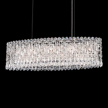  RS8340N-51H - Sarella 12 Light 120V Linear Pendant in Black with Clear Heritage Handcut Crystal