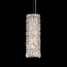  RS8341N-401H - Sarella 3 Light 120V Mini Pendant in Polished Stainless Steel with Heritage Handcut Crystal