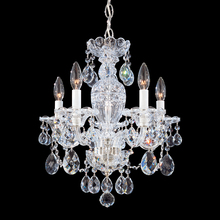  2999-40H - Sterling 5 Light 120V Chandelier in Polished Silver with Heritage Handcut Crystal