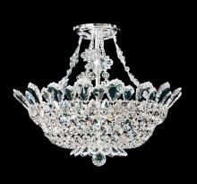  5796H - Trilliane 8 Light 120V Semi-Flush Mount in Polished Stainless Steel with Heritage Handcut Crystal