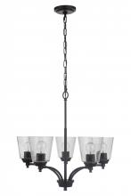  50225-FB - Tyler 5 Light Chandelier in Flat Black