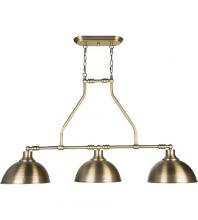  35973-LB - Timarron 3 Light Island in Legacy Brass