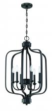  50536-FB - Bolden 6 Light Foyer in Flat Black