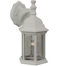  Z294-TW - Hex Style Cast 1 Light Medium Outdoor Wall Lantern in Textured White