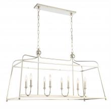  2249-PN_NOSHADE - Libby Langdon Sylvan 8 Light Polished Nickel Linear Chandelier