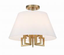  2255-VG_CEILING - Libby Langdon Westwood 5 Light Vibrant Gold Semi Flush Mount