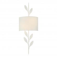  501-MT - Broche 2 Light Matte White Sconce