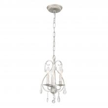  5013-OS-CL-MWP - Ashton 3 Light Hand Cut Crystal Olde Silver Mini Chandelier