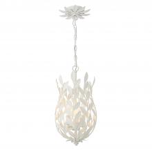  563-MT - Broche 3 Light Matte White Mini Pendant