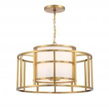  9595-LG - Brian Patrick Flynn Hulton 5 Light Luxe Gold Lantern Chandelier