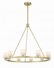  ARA-10265-SB-ST - Aragon 10 Light Soft Brass Chandelier