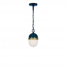  CAP-8505-MK-TG - Brian Patrick Flynn Capsule 1 Light Matte Black + Textured Gold Outdoor Pendant