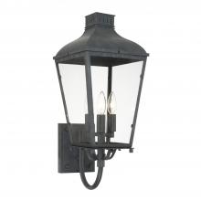  DUM-9802-GE - Dumont 3 Light Graphite Outdoor Sconce