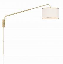  MAL-601-SB - Mallory 1 Light Soft Brass Swing Arm Sconce