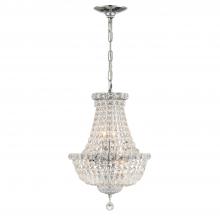  ROS-A1006-CH-CL-MWP - Roslyn 5 Light Polished Chrome Mini Chandelier