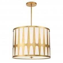  ROY-809-GA - Royston 5 Light Antique Gold Pendant