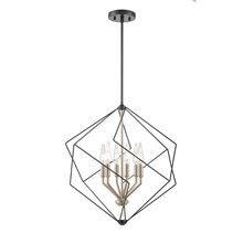  DVP44905BN+EB - Ashoona 6 Light Pendant