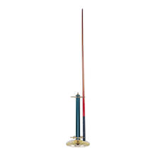  169-PBG - CASUAL TRADITIONS CUE STAND POLISHED BRASS GREEN