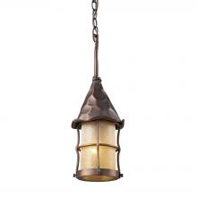  388-AC - Rustica 1-Light Outdoor Pendant in Antique Copper